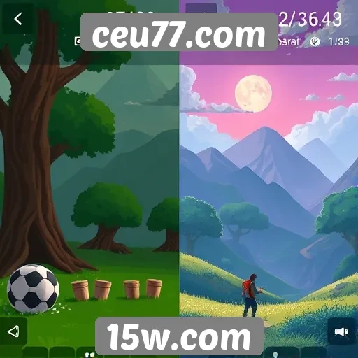 Comparação de gráficos e jogabilidade em ceu77.com